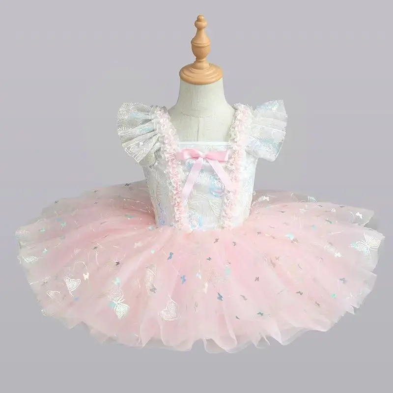 

Kids Ballet Dress Seven Colors Girls Children Sequined Princess Dress Ballet Tutu Ballerina Party Dance Costume Ballet Dress