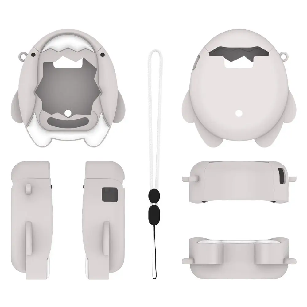 실리콘 게임 콘솔 보호 케이스 타마고치 파라다이스용 끈이 있는 귀여운 만화 충격 방지 스킨 커버 슬리브