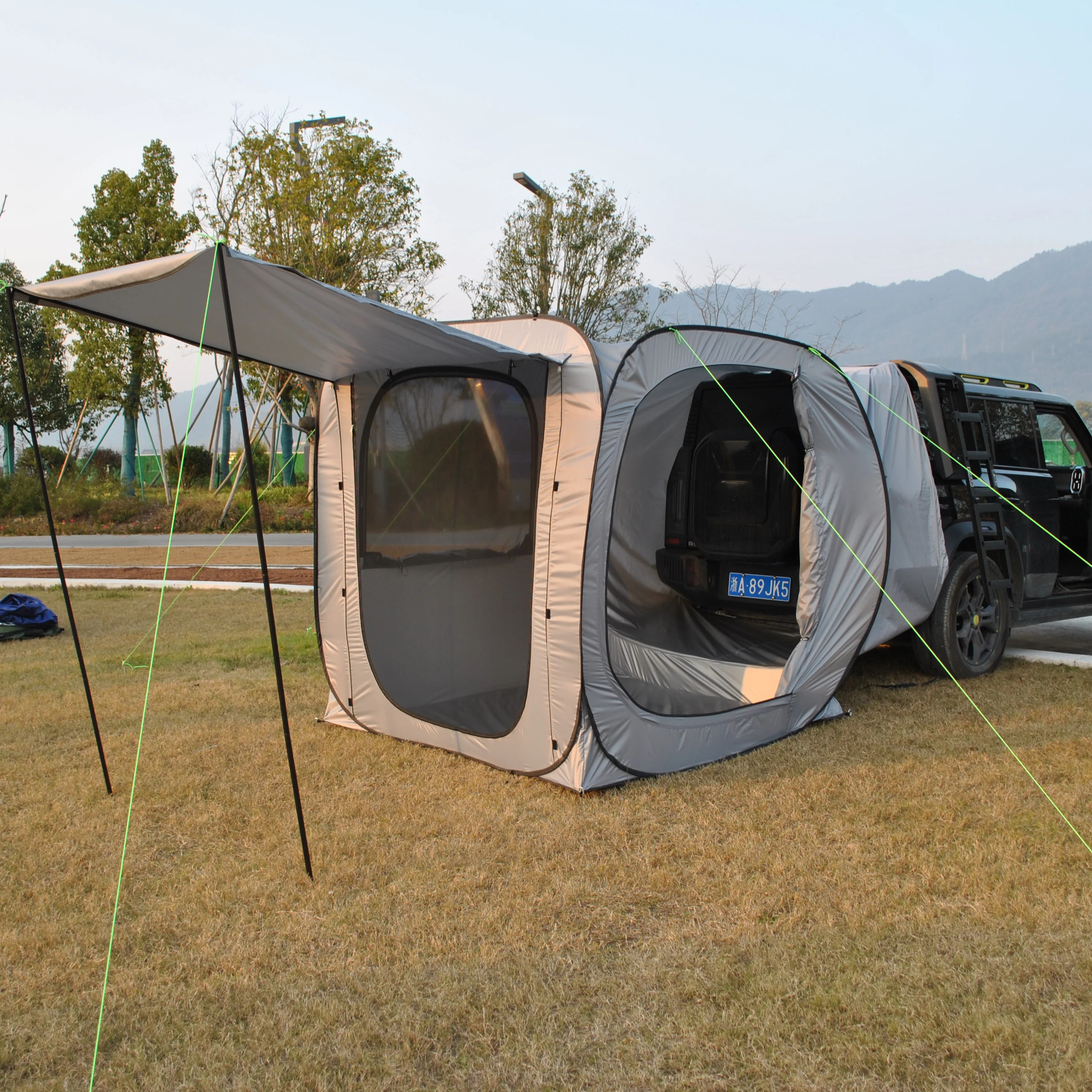 Car Tent trailer Tent, Car Tailgate Tent,Pop Up Car Rear Tent, SUV Tents Car Tents for Campers Multipurpose Truck Tent