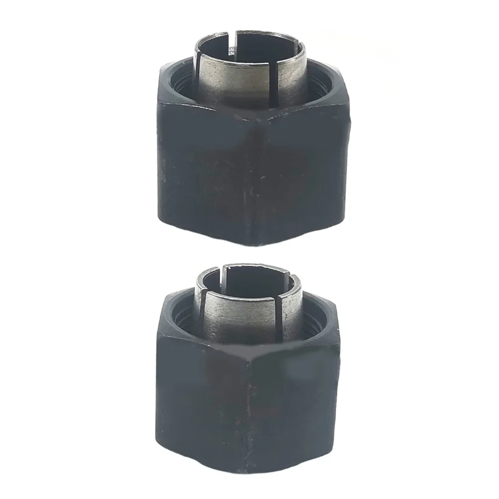 Pinza de enrutador de Metal negro, accesorios para herramientas eléctricas, 12mm/12,7mm, para DW6212, DW616, DW618, DW621K, DW616M, 1 unidad