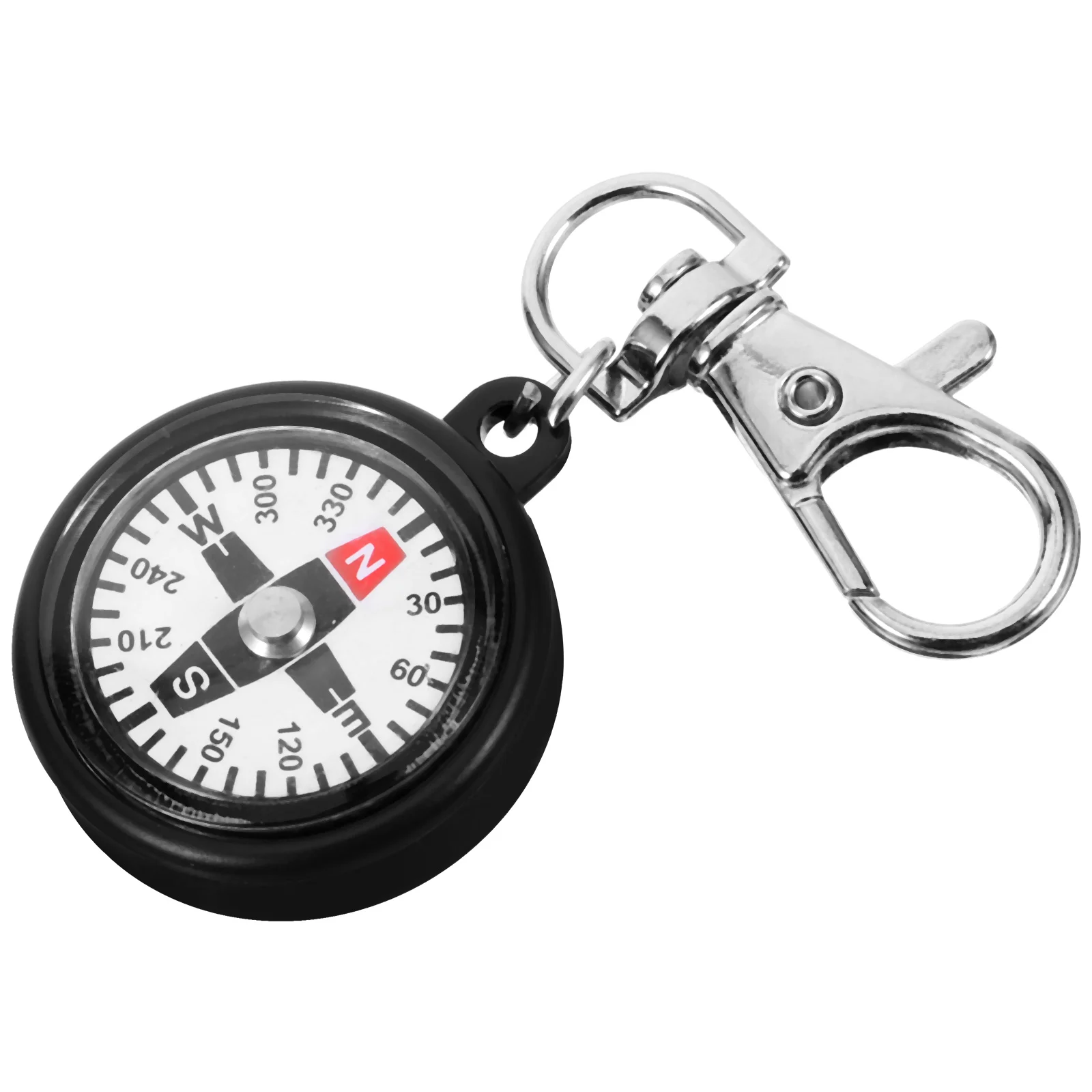 

Compass Keychain Small Ring for Men Metal Camping Supply Creative Abs Pocket Survival