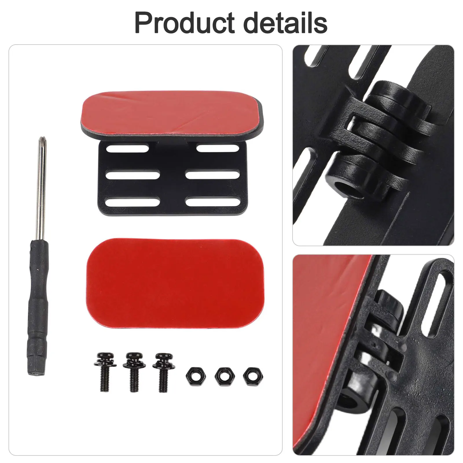 1 Set Car Rear View Camera Bracket For Dash Mirror Mount  ABS Backup Reverse Camera Holder With Adhesives