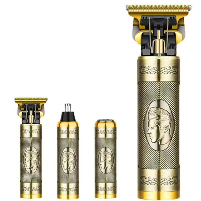 

3 In 1 Portable Beard Shaver Electric Fade Style Trimmer Zero Gap Hair Clipper 0.1mm Razor Man Face Grooming Kit Nose Haircut