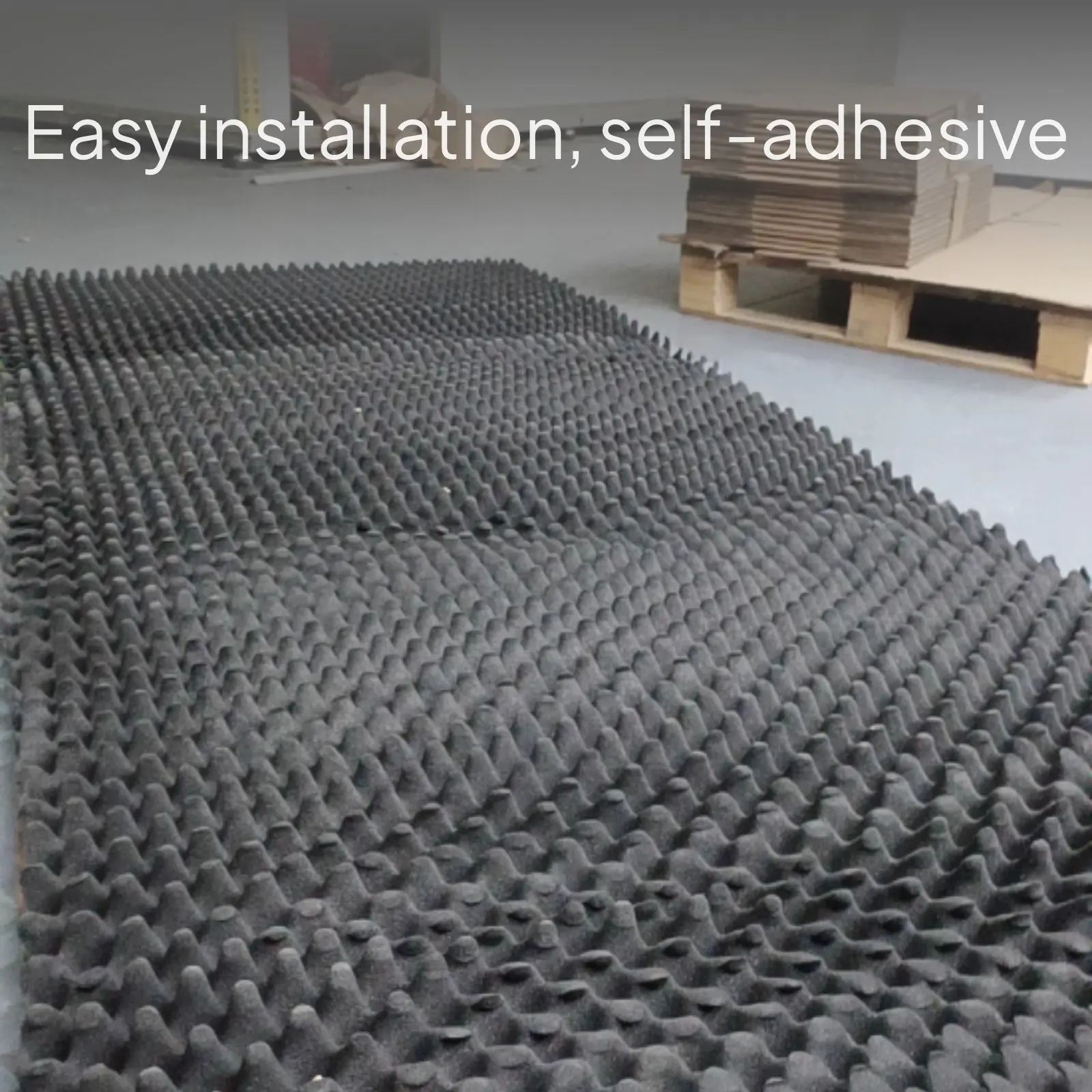 Selbstklebender Wandaufkleber aus schalldichtem Schaumstoff mit Akustikplatte