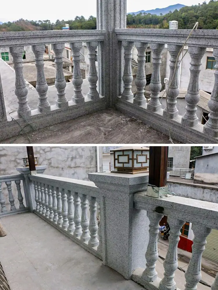Balcone Colonna romana modello guardrail Colonna vaso di cemento Colonna recinzione villa Formazione edificio Plastica