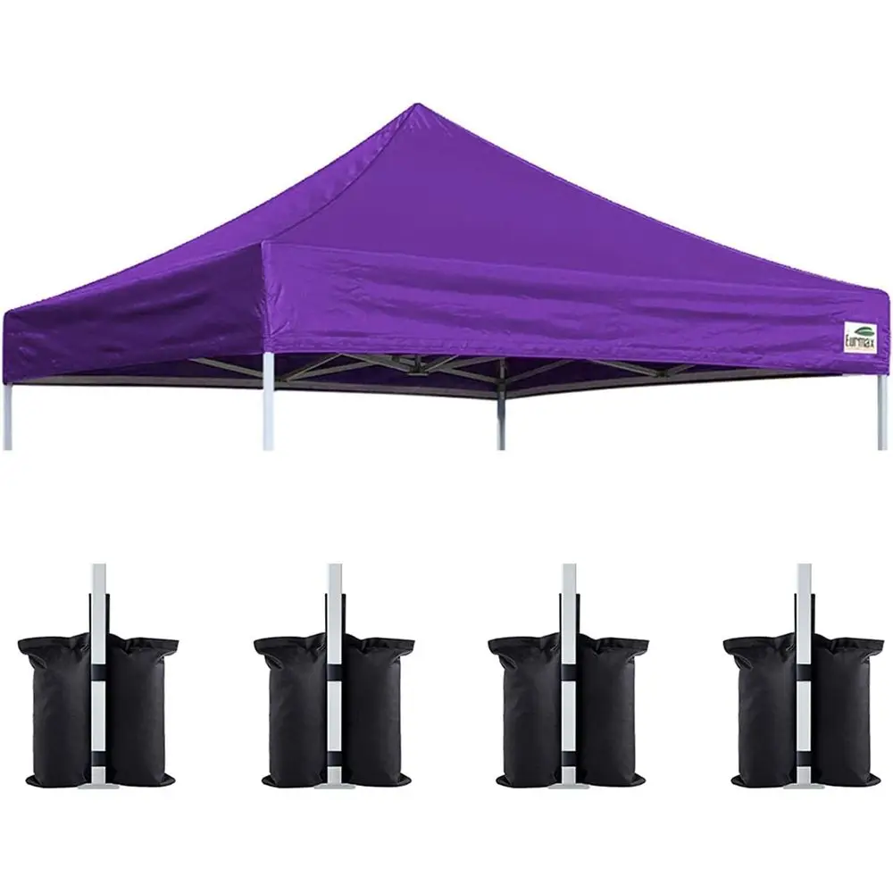

8x8 Instant Canopy Replacement Top Cover with 4 Weight Bags, Purple