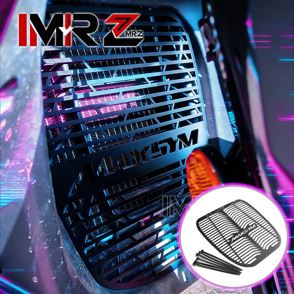 NEUER Motorrad CNC Kühlergrill-Schutz Set Grillschutz für SYM MAXSYM400 MAXSYM 400 400i 2021-2024 Schutz-Zubehör