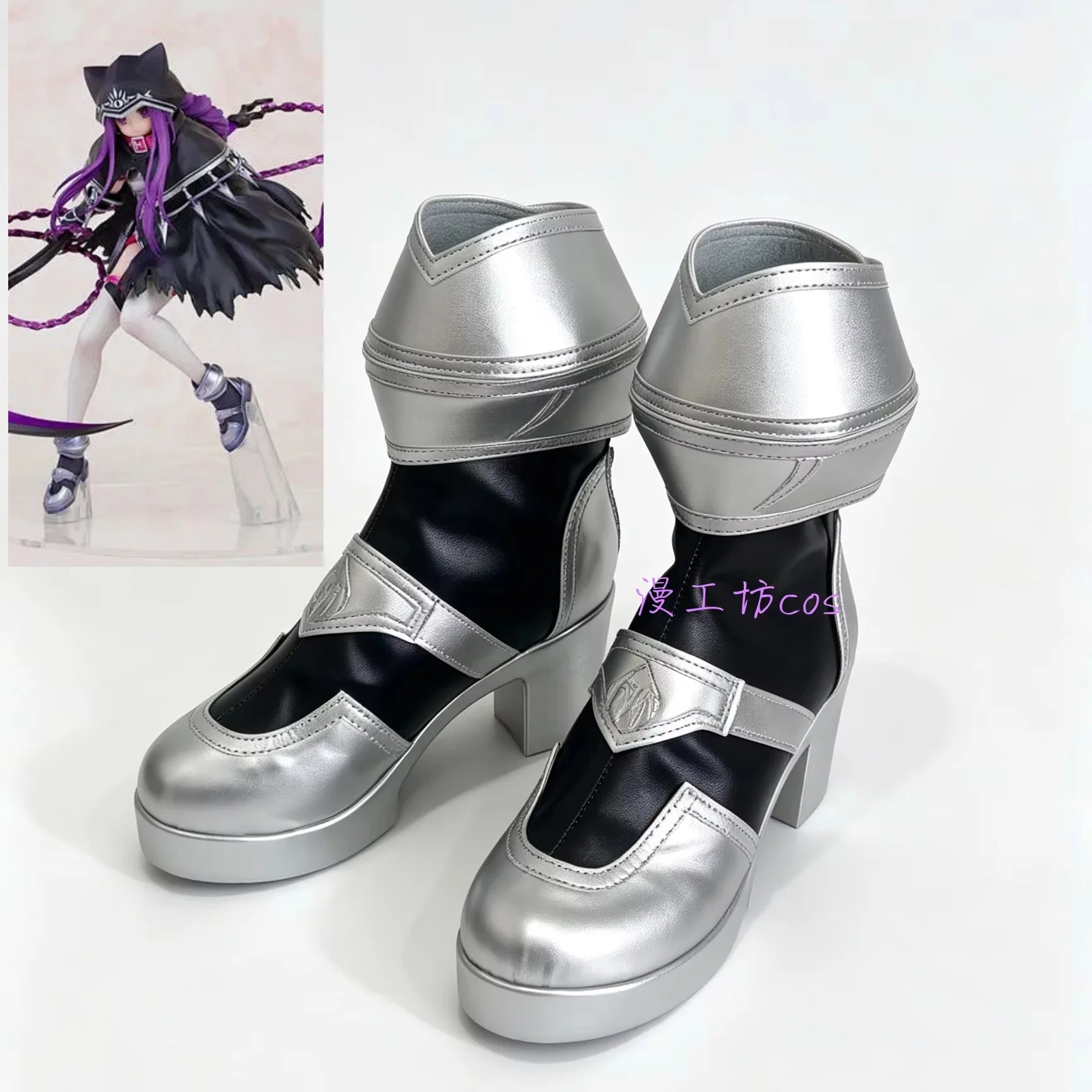Fate/Grand Order Medusa Cosplay Shoes Boots Game Girls Lancer Halloween Carnival Party Costume Shoes