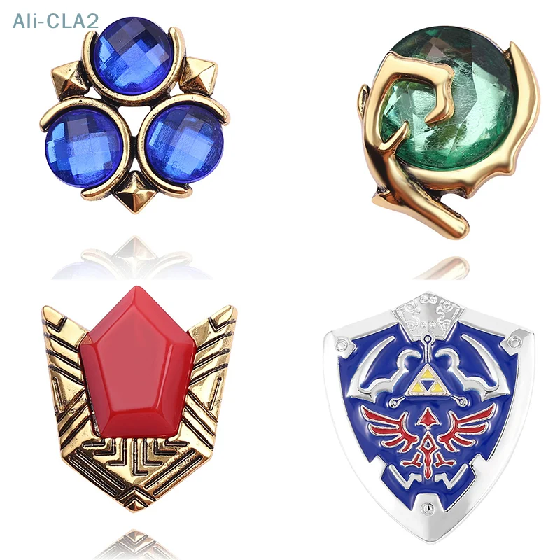 The Legend Of Link Spiritual Stones Metal Pin Badge Chespin Brooch Costume Accessories Ornament Kids Gift