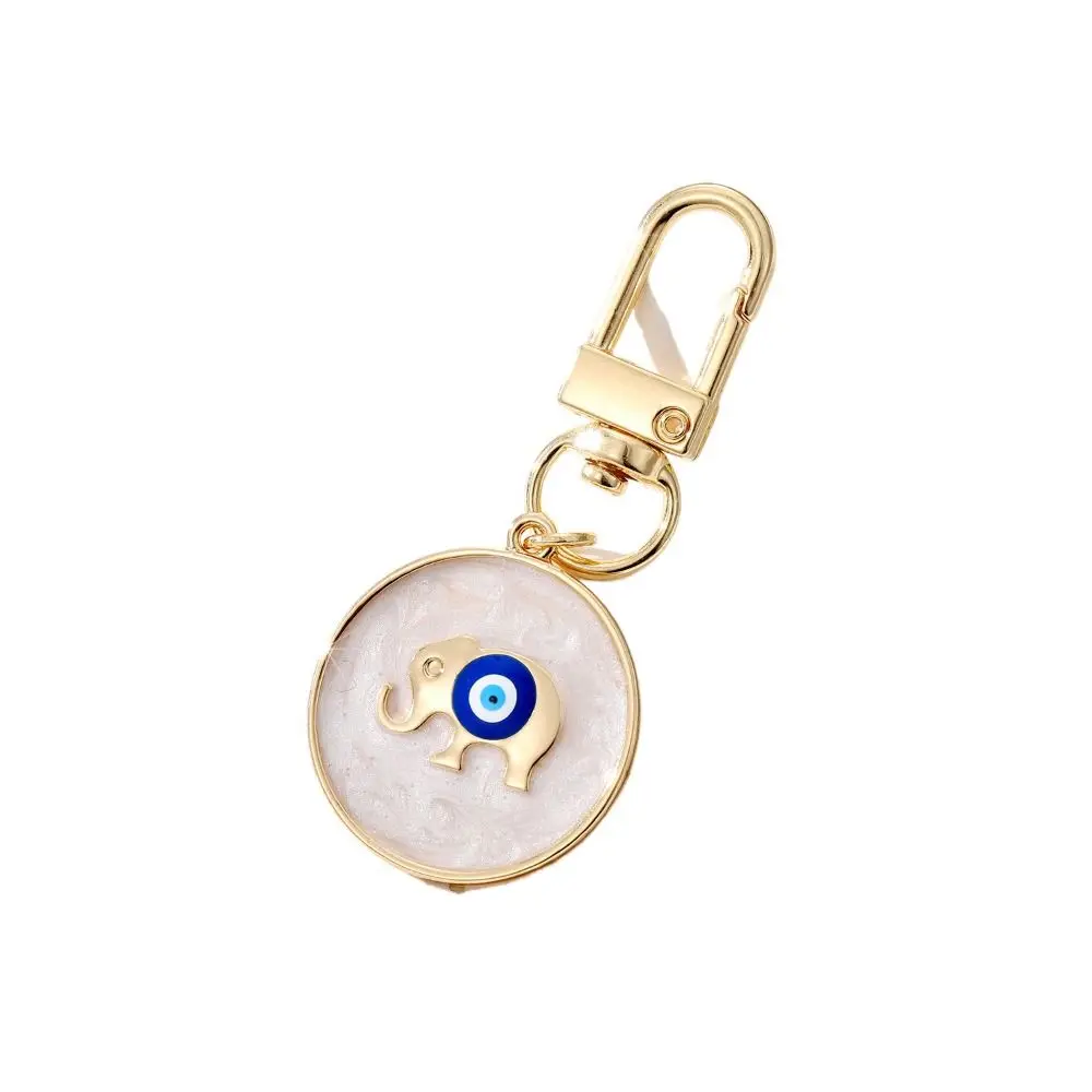 

Cartoon Resin Star Demon Eye Keychain Alloy Palm Turkish Blue Eye Pendant Dripping Oil Folk Style Father's Day Gifts