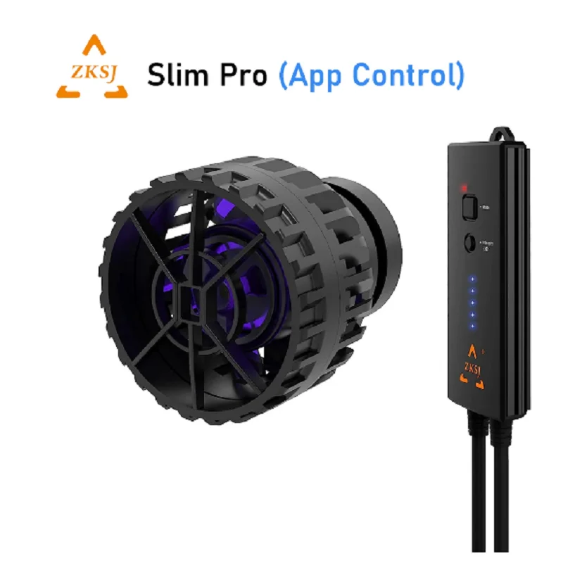 ZKSJ Third generation Mini Slim 2000 Mini Aquarium Wave Maker Circulation Pump 3 Wave Patterns No control program