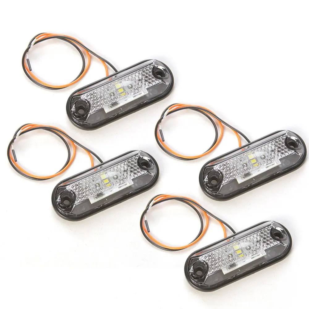 Kit 4 Position Light-Carry-Led Oval-Trailer-Crystal