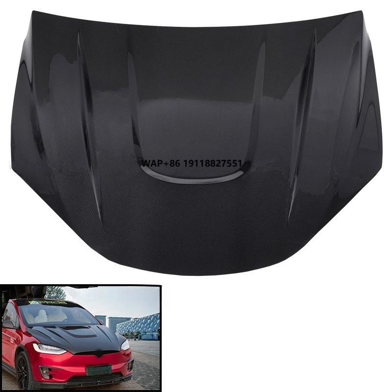 

New Manufacturer's Direct Sales CMST Carbon Fiber Engine Hood Cover 2015-2022 Suitable for Model X