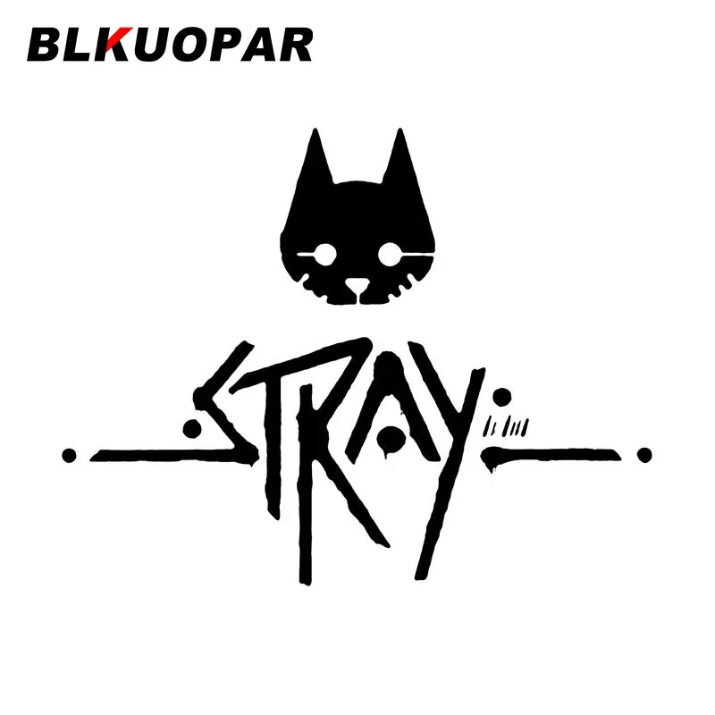 BLKUOPAR Stray Video Game Cat Decal Creative Scratch-Proof Graphics Logo Car Stickers Laptop Windows Trunk Surfboard Car Styling