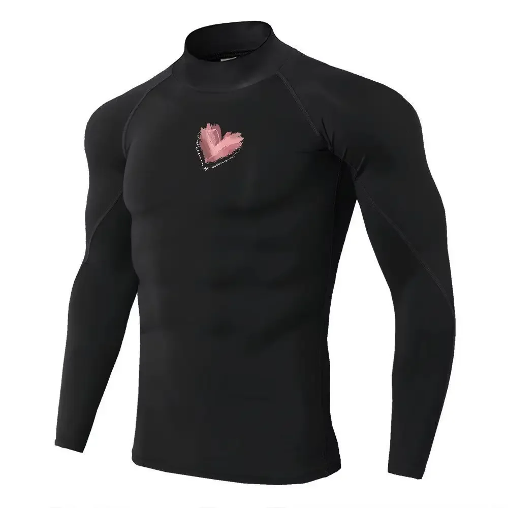 Men Sport T-shirt Quick Dry Bodybuilding Running Shirt Long Sleeve Compression Top Gym T Shirt Men Fitness Tight Men Underwear