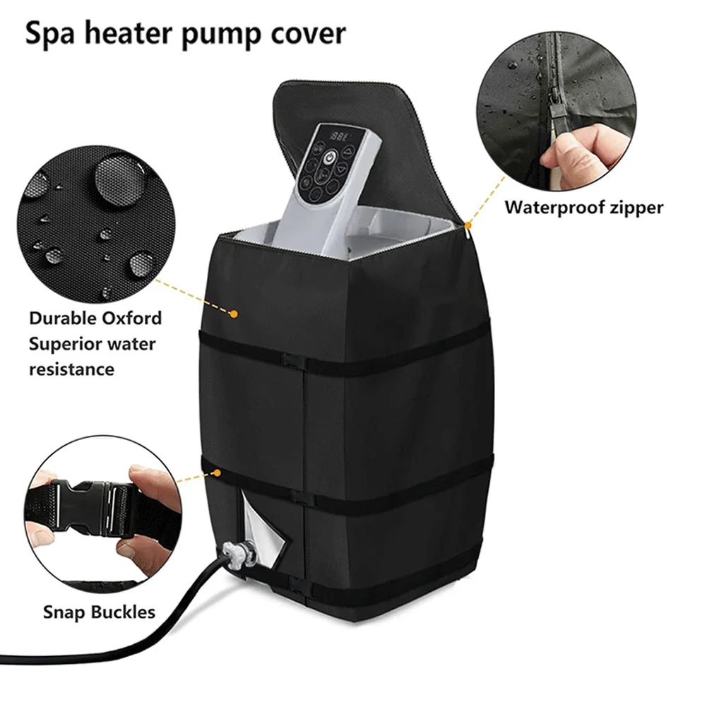 Inflatable Hot Tubs Pump Cover Wind-prood Anti-Snow Cover For Spa Heaters Pump