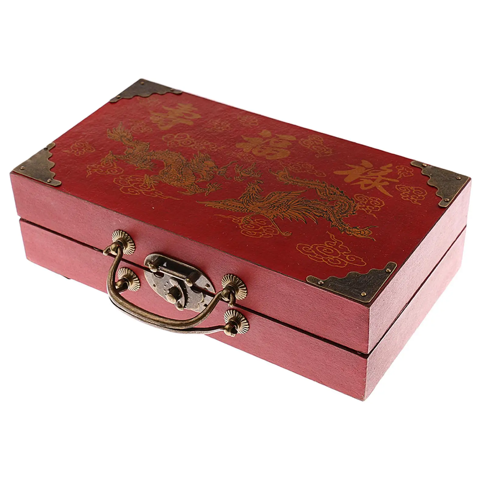 Folding Chess Board Game Chinese Resin Antique Vintage Chesswood Set for Gift Collectors and Family