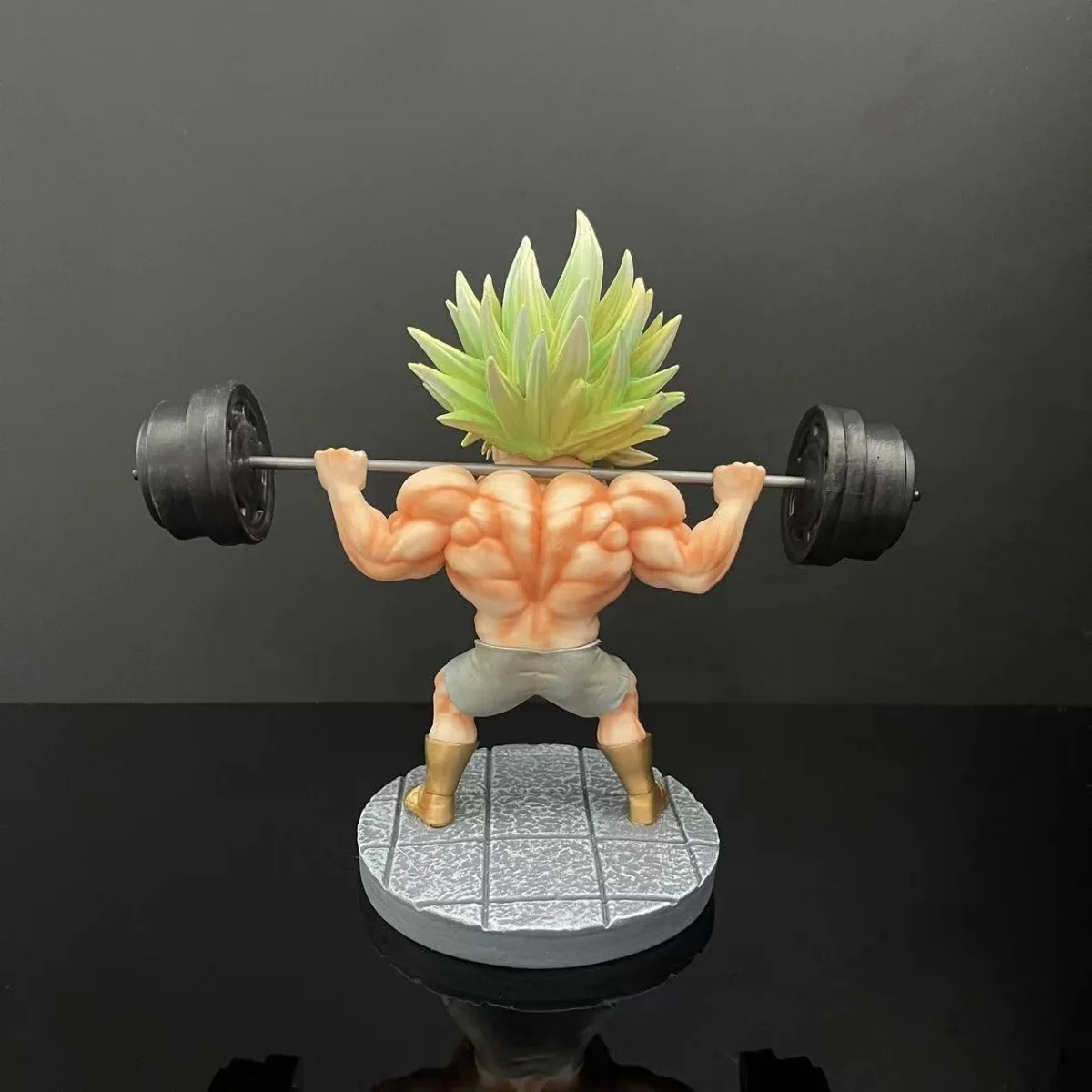 Super Saiyan Fitness Broli Muskel Drachen ball Gk PVC Statue Action Figur Schreibtisch Sammler Anime Modell Spielzeug Figuren Geschenk 16cm