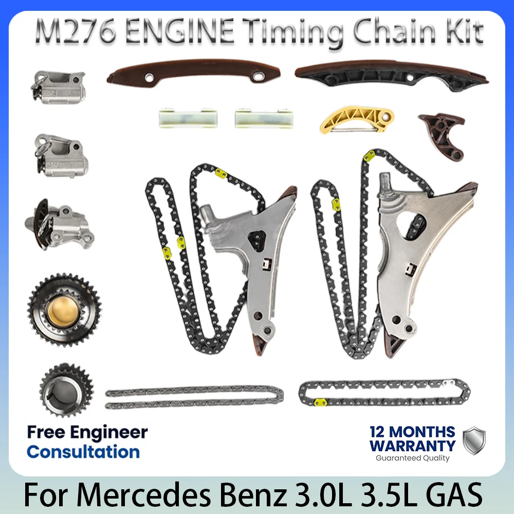 Engine Timing Chain Kit OEM 2760520100 For Mercedes Benz C-Class E-Class S-Class GLC GLE ML 3.0L 3.5L 3.0 3.5 L T M276 2010-2025