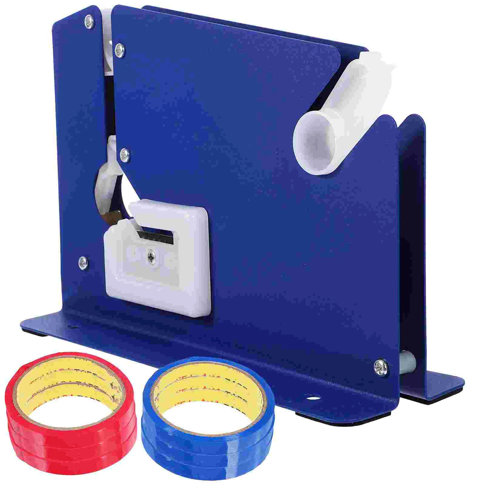 

Adhesive Tape Heavy-Duty Bag Taper Neck Sealer Dispenser Steel with Trimmer Cutting Machine