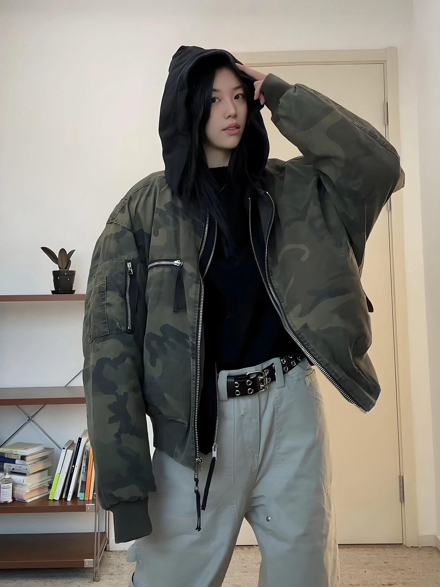 

Американская камуфляжная куртка-бомбер из хлопка с подкладкой, мужская, осенне-зимняя, модная, утепленная, бейсбольная куртка, верхняя одежда