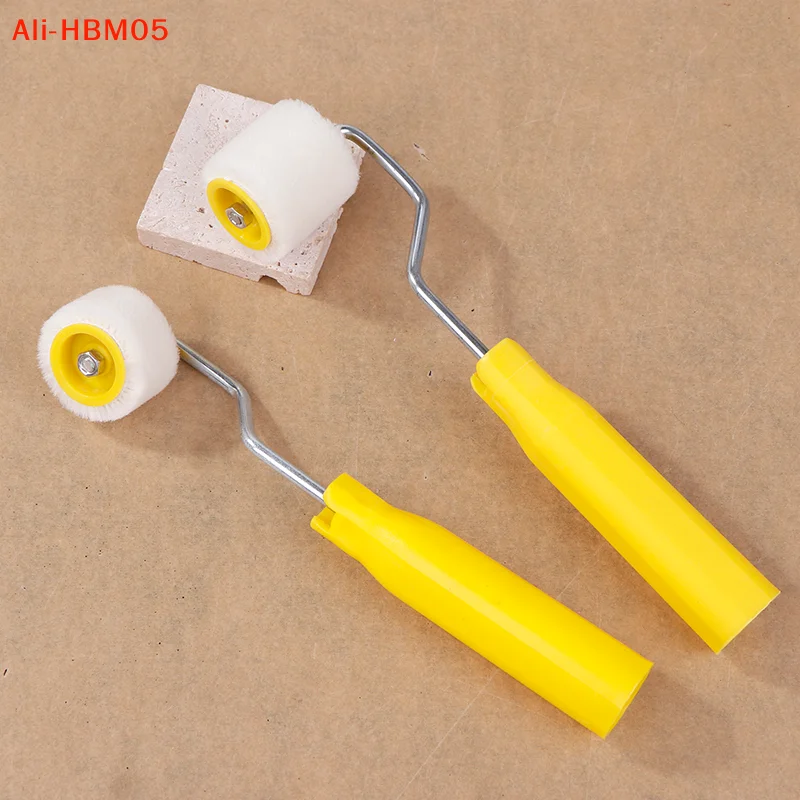 (HB05)Mini Paint Rollers Door Ceilings Wool Brushes Extra Small Paint Touch Up Trim Edge Brush Roller Wall Repair Paint Brush
