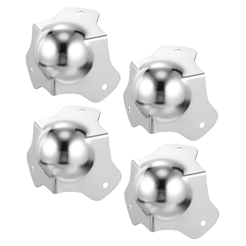 Protectores de esquina redondos de Metal, protectores de bordes resistentes a los arañazos para marcos de muebles, cajas, protección de seguridad para el hogar y la Oficina, 4 Uds.