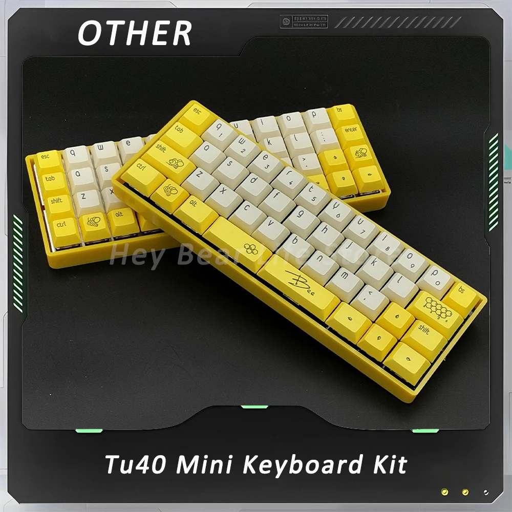 TU40 Mini Mechanical Keyboard Kit Split Space 42keys Gaming Keyboard Kit with light Hot Swap Custom Pc Gamer Accessories Gifts