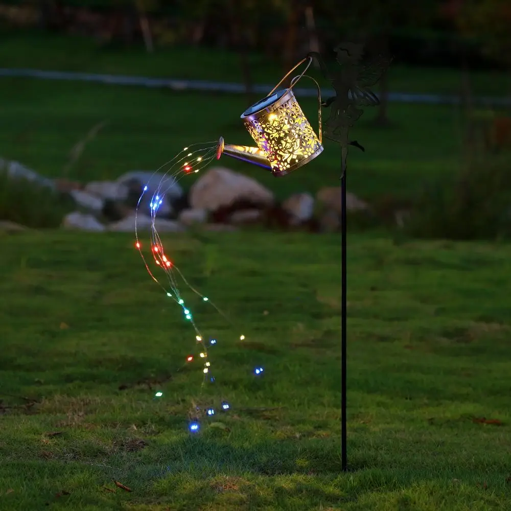 

Солнечные светильники-лейки с эффектом водопада, металлический корпус, ландшафтные светильники на солнечных батареях, подвесные