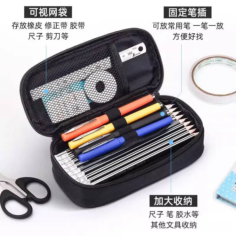 Genshin Impact Elementary Internet Celebrity 2025 New Model Bag Junior High School Large Capacity Super Popular Pencil Case Ani