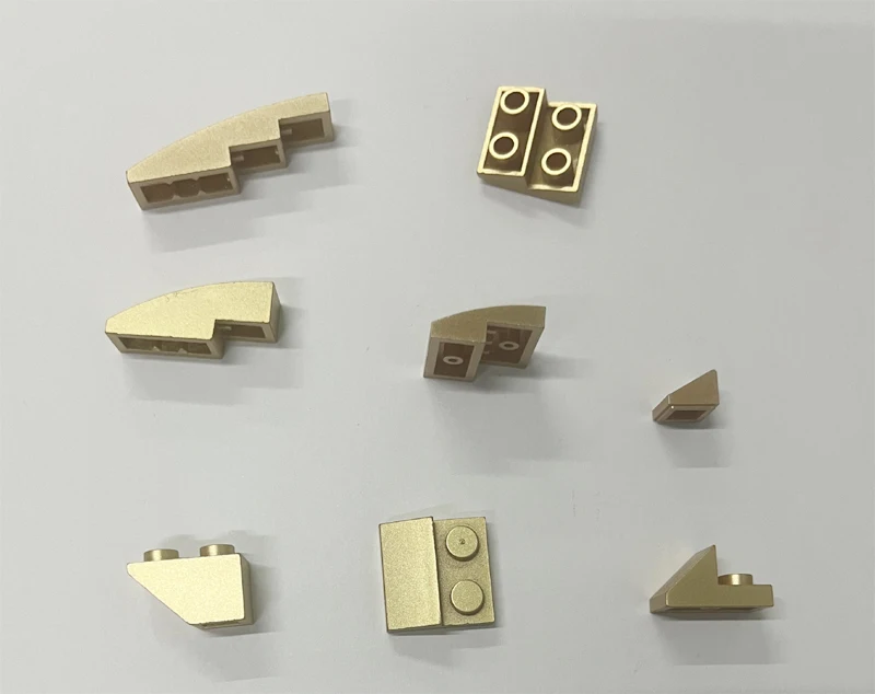 *Metallic Gold BOW*  10 pcs DIY enlighten block brick part No.  Compatible With Other Assembles Particles