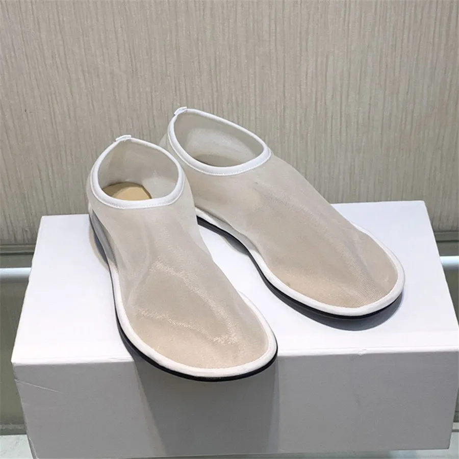 Designer White Women Mesh Ballet Flats Summer Walking Flat Dance Shoes Woman ﻿Breathable Slip-on Espadrilles Lazy Loafers