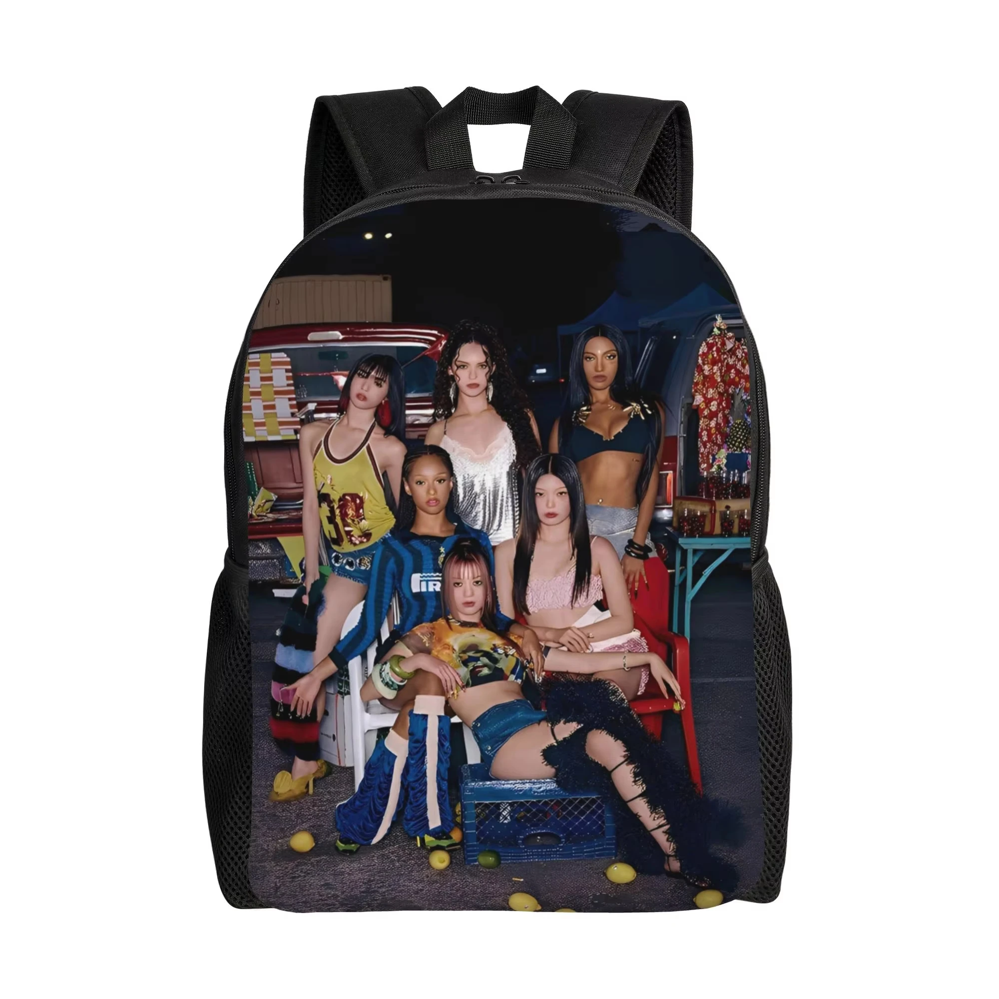 Katseye  Kpop  Backpack for Men Women Teenage High School Business Daypack  College Canvas Bags Durable