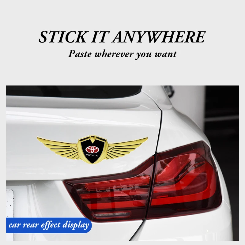 لتويوتا هيونداي VW هوندا جيب ميني ميتسوبيشي أوبل فورد ثلاثية الأبعاد سيارة معدنية التصميم شارة الجسم جذع ديكور ملصق مائي اكسسوارات
