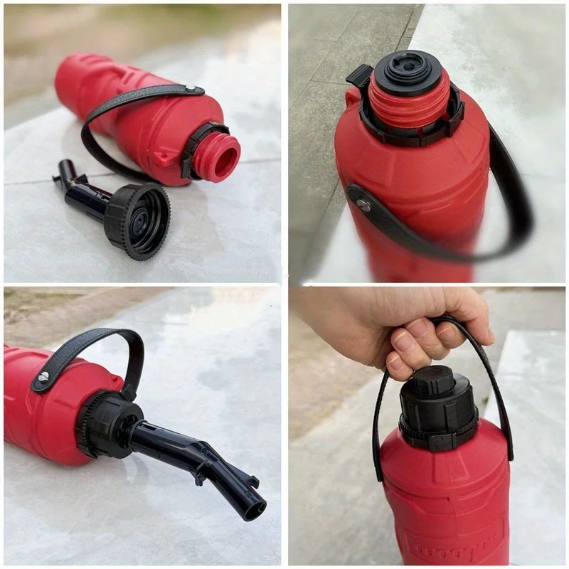 1.8 Liter/0.48 Gallon Portable Liquid Storage Tank - Cup-Shaped Emergency Fuel Tank with Built-In Nozzle, Vent, and Ergonomic Handle, Made of Durable Hdpe Plastic, Suitable for Cars, Motorcycles, Suvs, Portable Design, a Must-Have for Outdoor Adventures