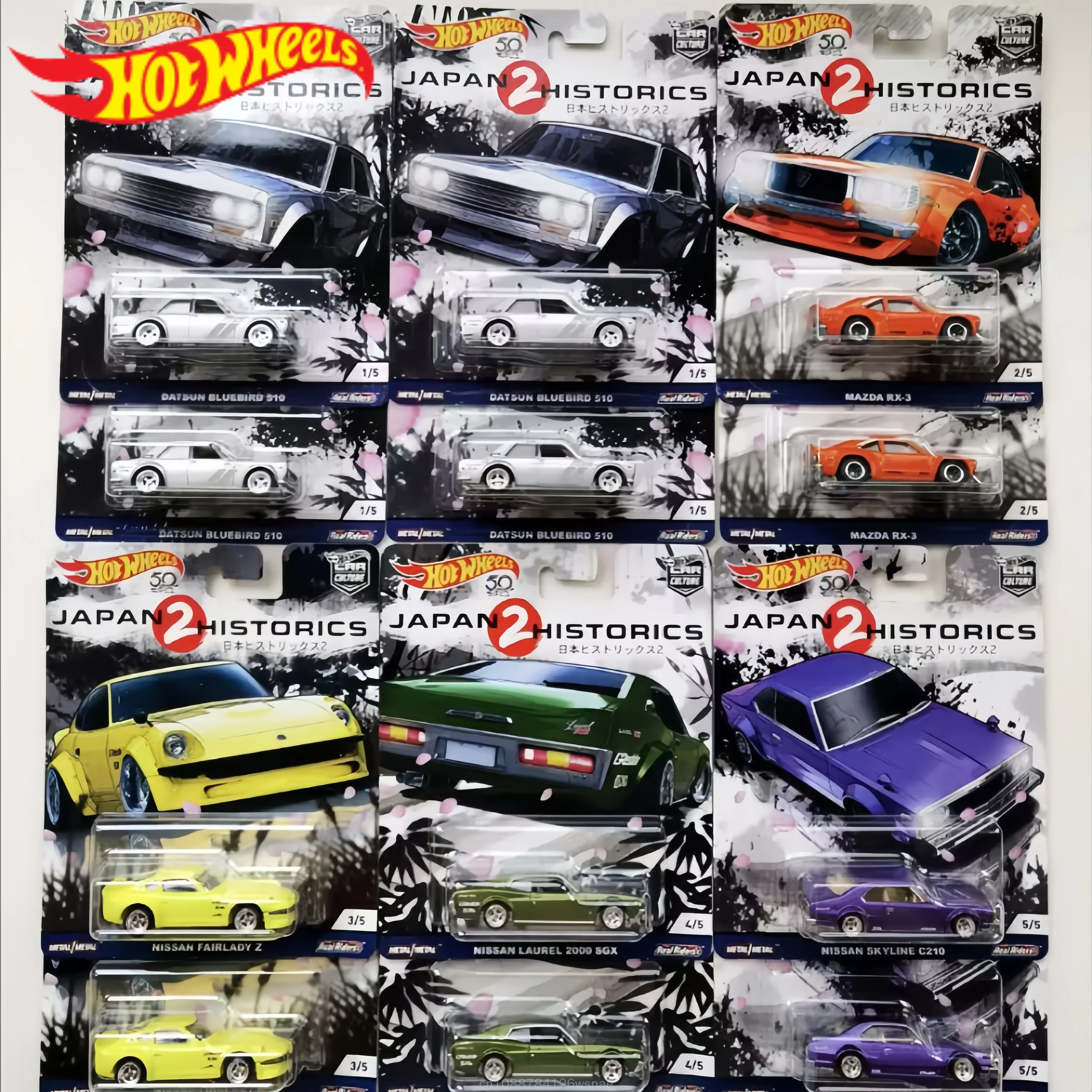 Hot Wheels Diecast Toy Car Car Culture Japan Historics 2 Genuine In Stock Alloy Collectible For Collectors Fans Hobby Gifts
