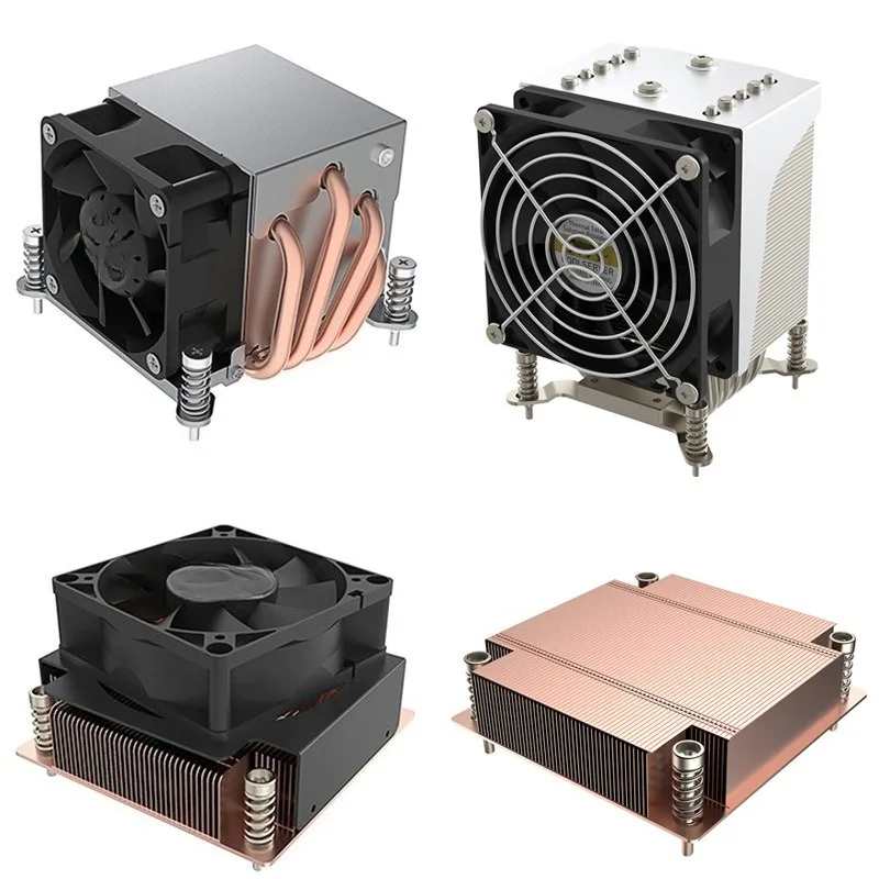 CPU server radiator LGA1700 series, square installation heat pipe heat dissipation large air volume