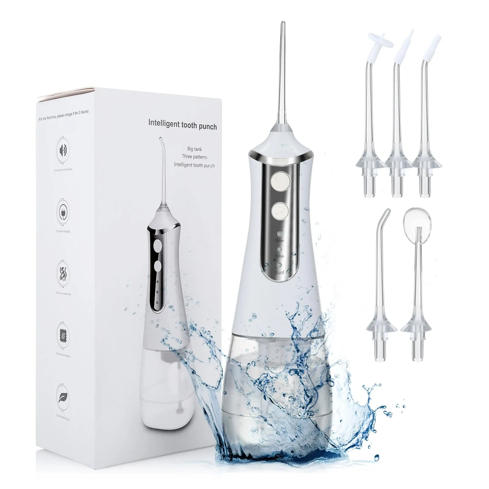 350ML Electric Oral Irrigator 5 water jet Portable Dental Water Irrigator Tartar Removal Teeth Whitening Water Flosser Pulse