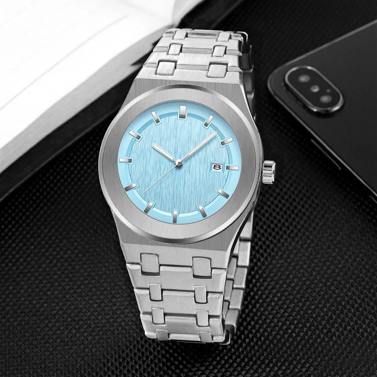 Business Disc Young Fashion Night Light Waterproof Men\'s Quartz Watch