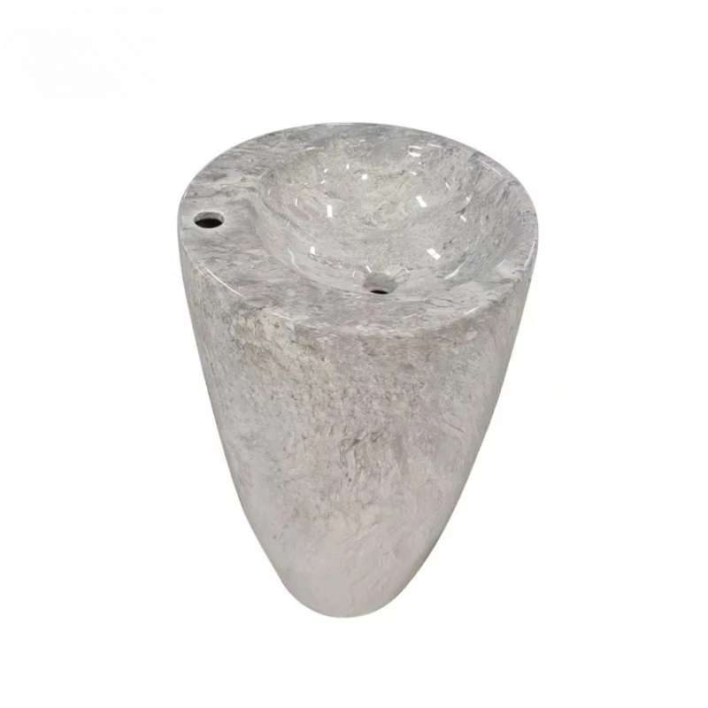 

Элитная цилиндрическая раковина на пьедестале, круглая мраморная раковина на пьедестале, отдельно стоящая керамическая раковина на колонне