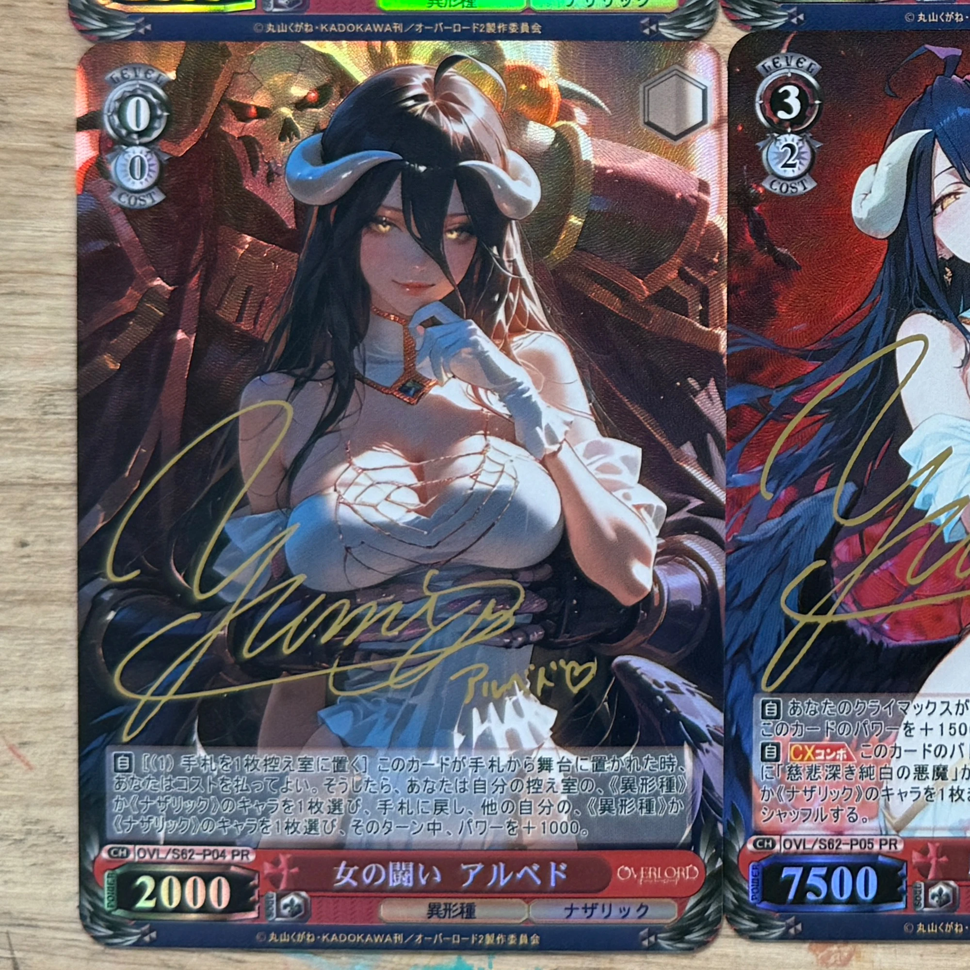 6 قطعة/المجموعة Diy بها بنفسك قصة آلهة ذاتية الصنع Albedo Ws جمع بطاقة الانكسار اللون فلاش الذهب الساخن توقيع بطاقة ألبيدو بطاقة هدية #5