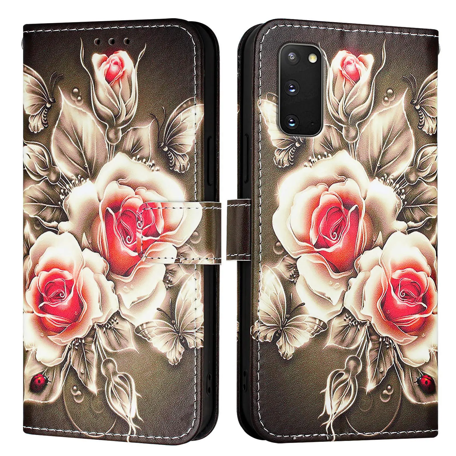 Кожаный чехол-кошелек с отделением для карт для Samsung Galaxy S21 Ultra S21 S20 FE S10e S10 S9 S8 Plus S7 S6 Edge Кожаный чехол-кошелек с отделением для карт для Samsung Galaxy S21 Ultra S21 S20 FE S10e S10 S9 S8 Plus S7 S6 Edge