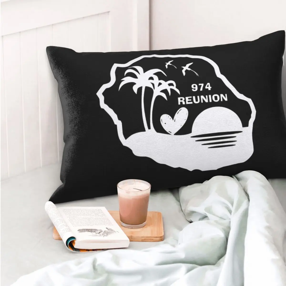 974 Reunion Island Rectangle Pillowcase Cushion Cover Decorative Bedroom Bed Home Comfort Throw Pillow