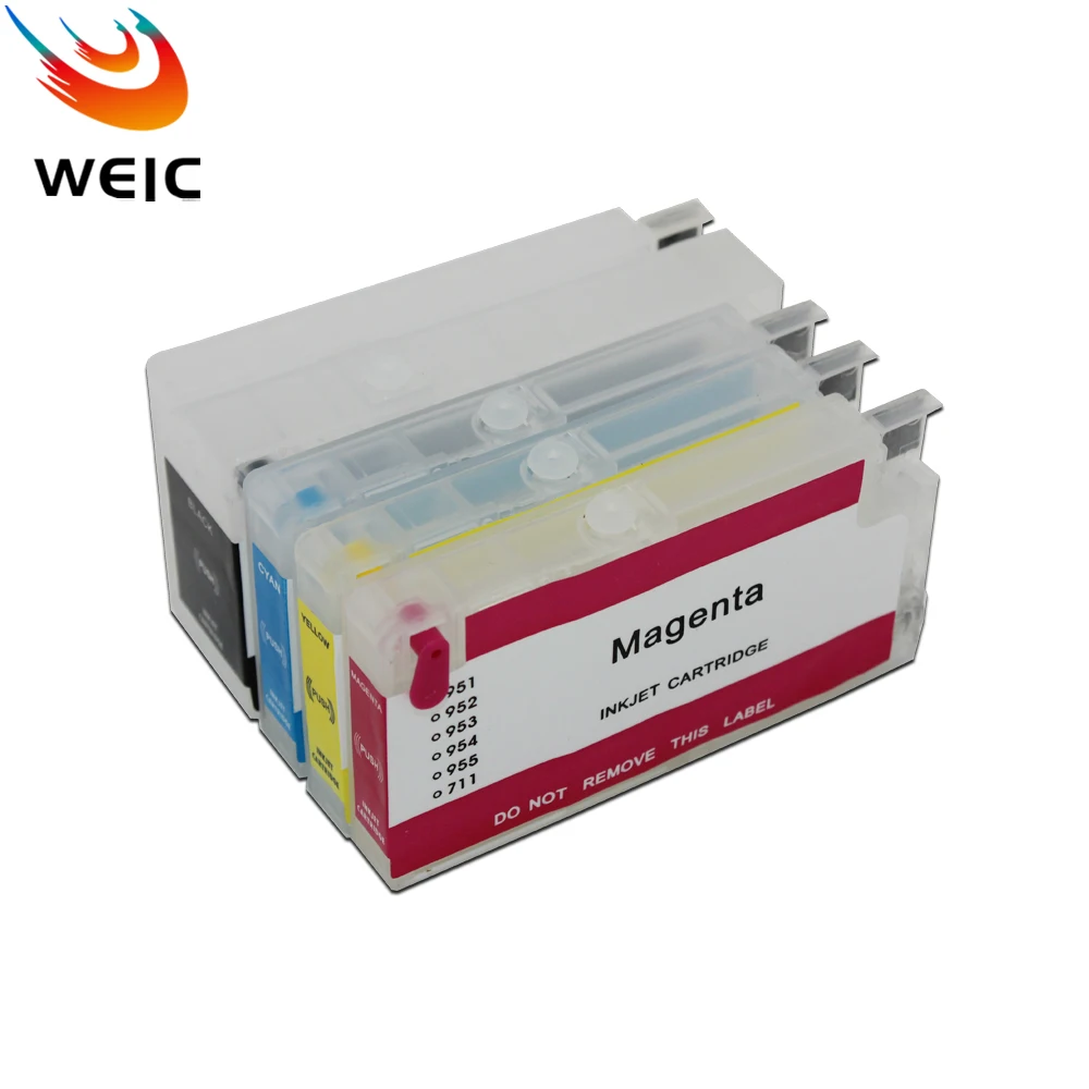 WEIC עבור HP 954XL 952XL 953XL 955XL קשת מילוי דיו מחסנית Officejet 7740 7730 7720 8210 8216 8710 8715 8720 8725 8730 8740