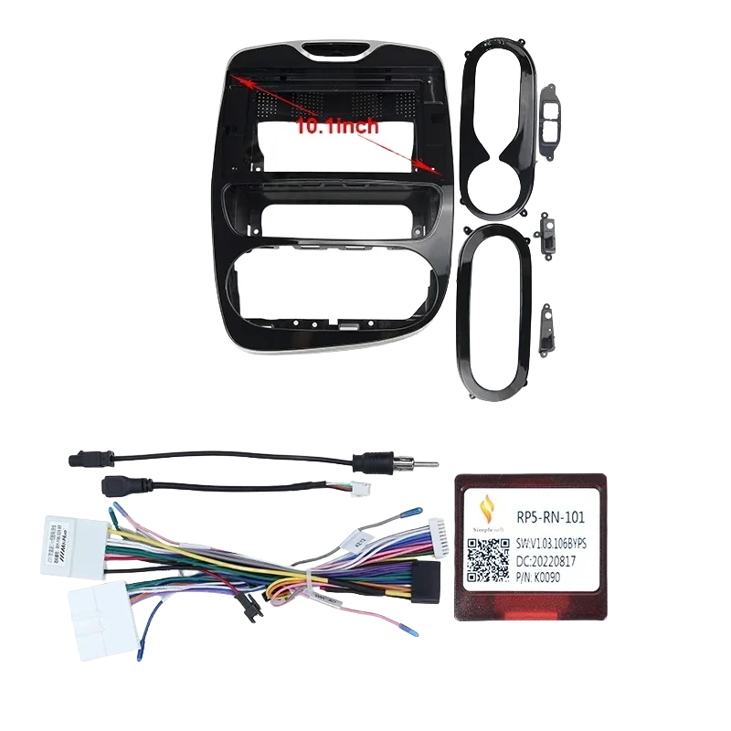 For RENAULT CLIO 10.1INCH Car DVD Radio Android Host Speaker Decoder MP3 MP5 Fascia Audio Multimedia Fascia Frame