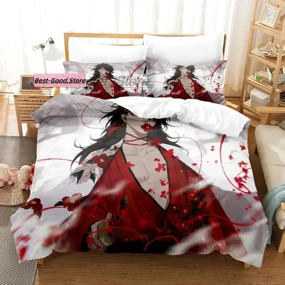 

Hololive vox Akuma Bedding Set Duvet Cover Sheet Printed Bed Set Pillowcase Bed Full Queen King Size Comforter Bedroom