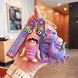 Creative Cartoon Monsters University Keychain Cute Monsters Power Company Big Eyes Boy Shaggy Monster Hairy Monster Keychain