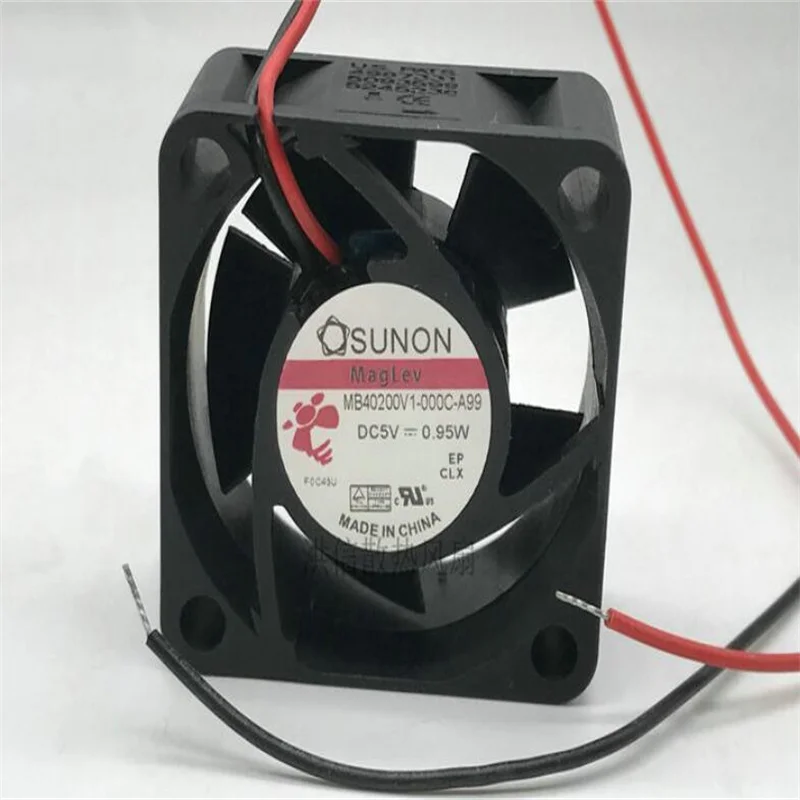 

SUNON 4020 MB40200V1-000C-A99 5V 0.95W 4CM Two-wire silent cooling fan