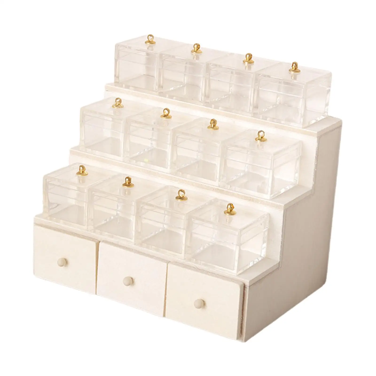 Présentoir en bois pour maison de poupée 1:12, étagère Miniature pour fruits et légumes, Micro paysage Diorama, cuisine, décoration de maison de poupée