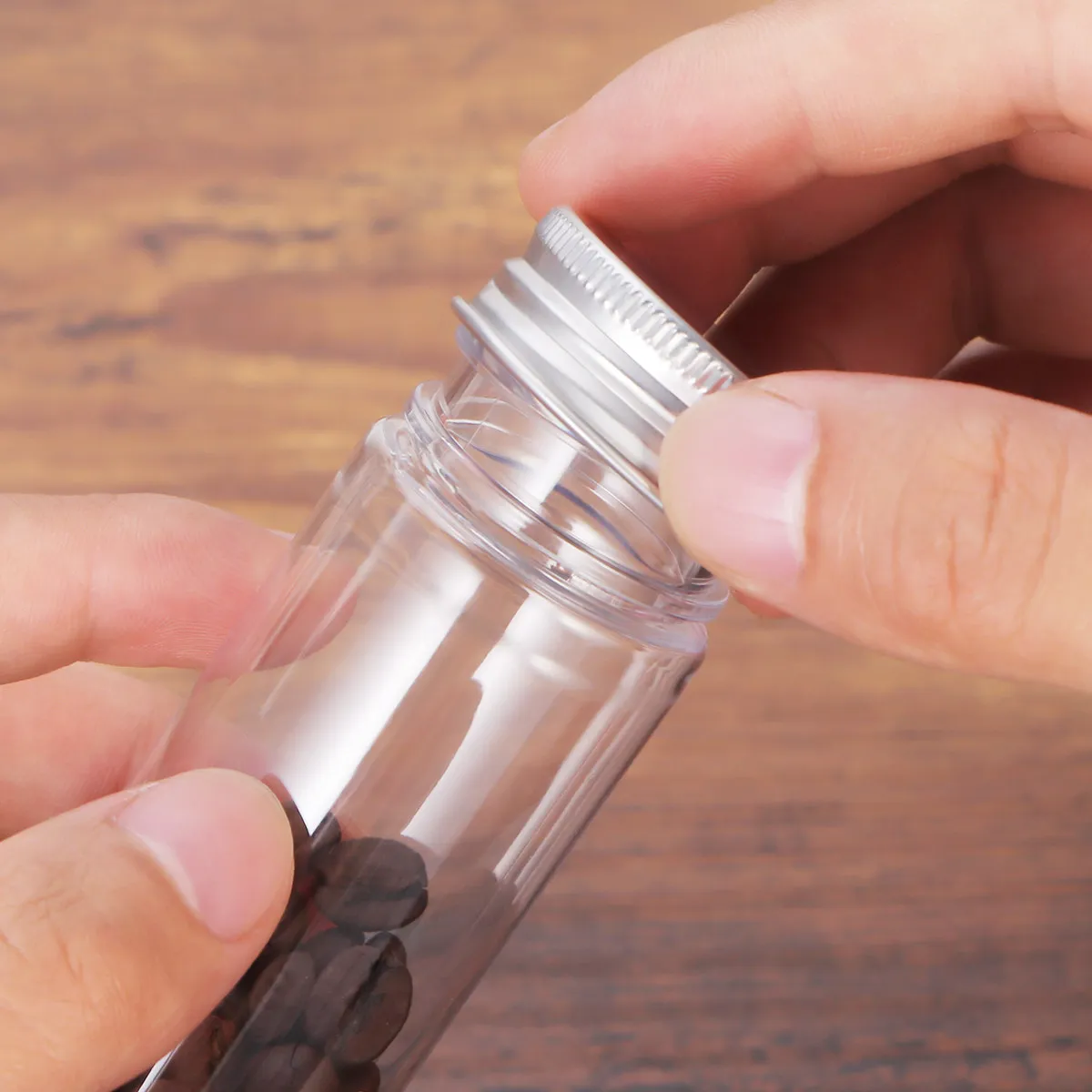 

15 шт. пластиковых пробирок с прозрачными крышками на винтовой резьбе, герметичные, для путешествий, для хранения лосьонов, маленькие бутылочки-контейнеры